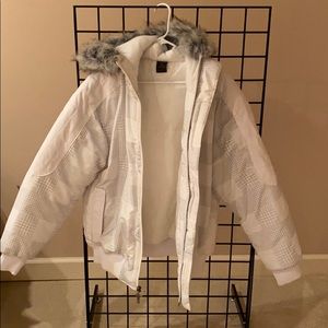 White puffer jacket